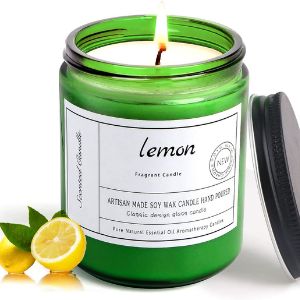 Peorsefi Candles for Home Lemon Scented